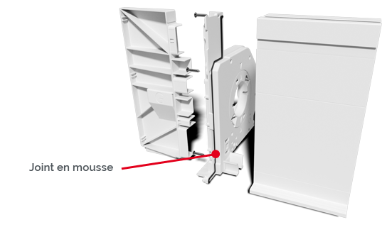 Optibloc Eclaté pour étanchéité à l'air